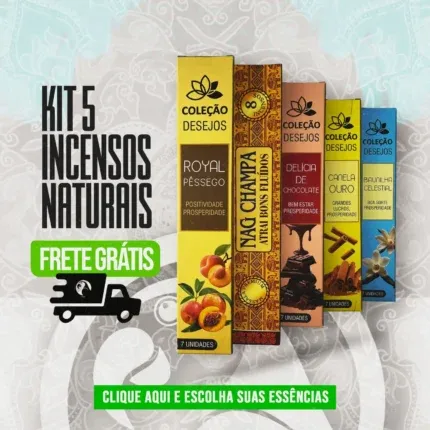 Kit 5 Incensos Massala